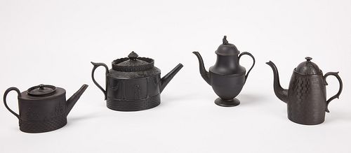 Four Basalt Teapots