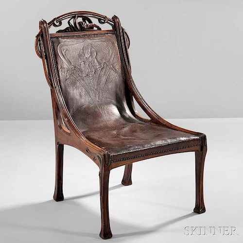 Art Nouveau Chair, Probably Eugène Gaillard