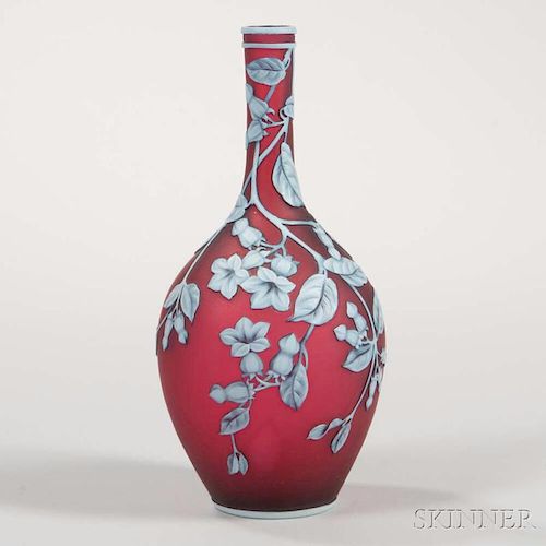 Thomas Webb & Sons Cameo Glass Vase