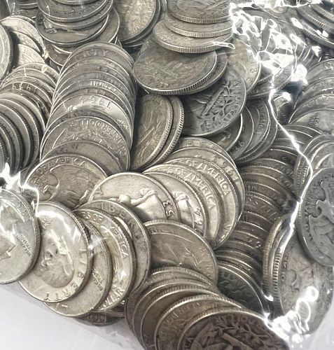 $500 Face Value 90% Silver Quarters (2,000-coins)