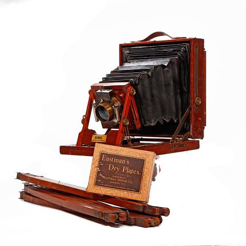 King Large Format Camera with Tripod, c. 1900.