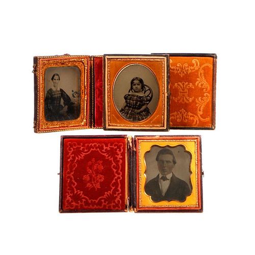 Group of Cased Ambrotypes and Tintype.