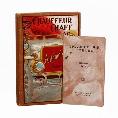 Chauffeur Chaff, 1905, with a license.