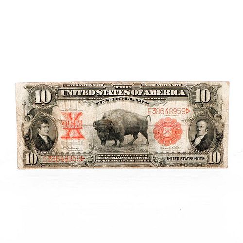 1901 $10 Bison Note.