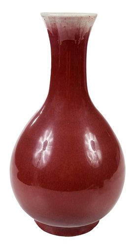 Chinese Flambe Porcelain Vase 