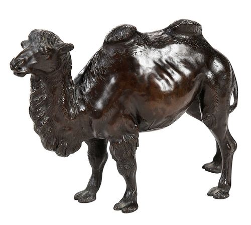 Japanese Bronze Camel Figure