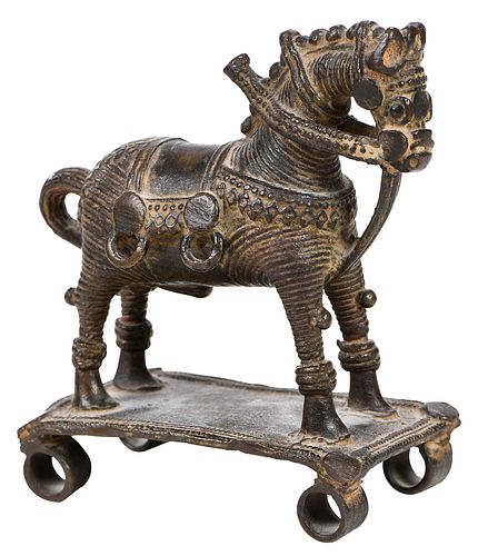 Indian Bronze Horse Toy