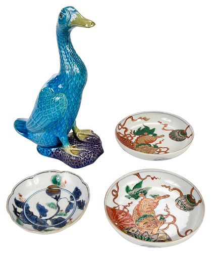 Group of Four Chinese Export Table Objects