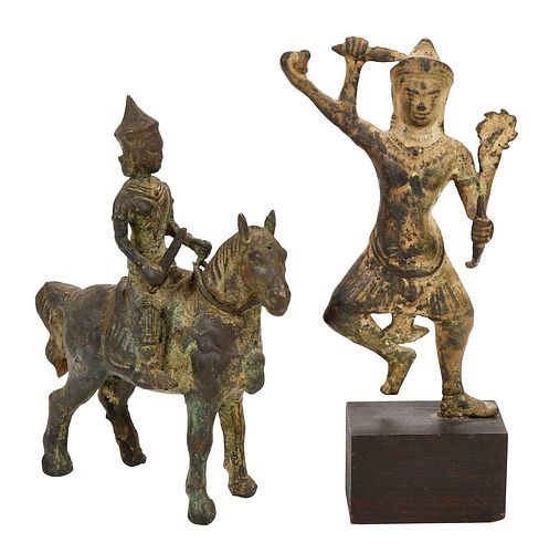 Two Southeast Asian Bronze Figures