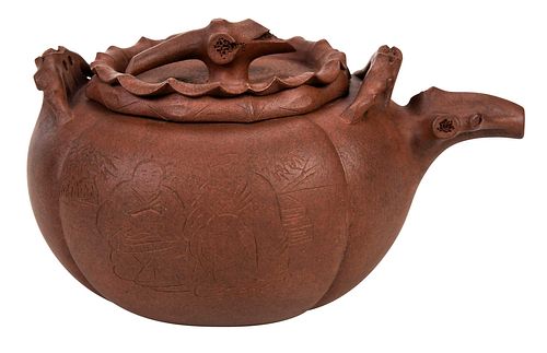 Yixing Melon Form Teapot