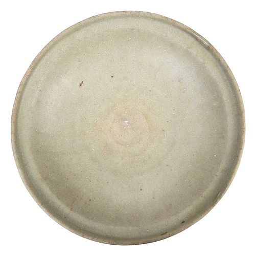 Chinese Celadon Glazed Earthenware Low Bowl