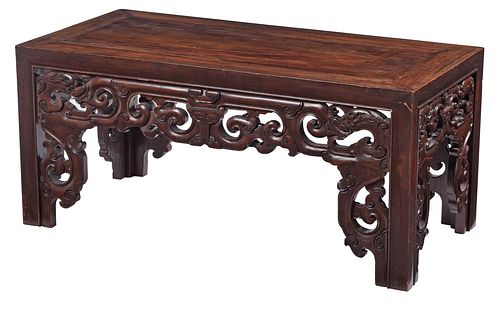 Chinese Carved Low Tea Table