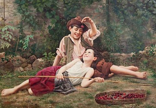 Vittorio Rignano, (Italian, 1860-1916), Cherries