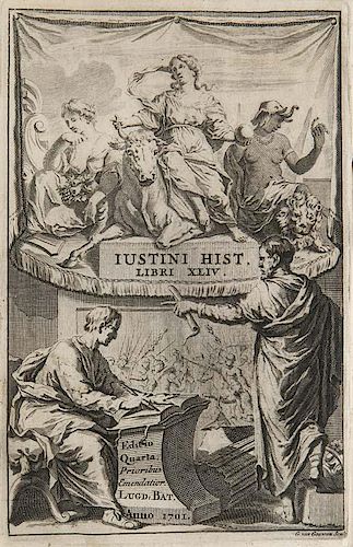 Justinus, (M.J.)
Historiae Philippicae. Ex nova recensione Joannis Georgii Graevii cum ejusdem castigationibus. Francisci Mod