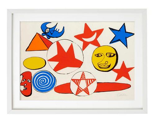 ALEXANDER CALDER "Galaxy Composition" lithograph signed & numbered