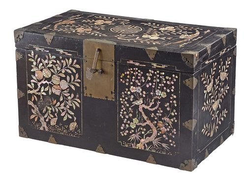 Korean Chest with Mother of Pearl Inlay 