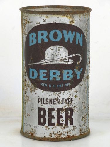 1937 Brown Derby Pilsner Type Beer 12oz OI-123 12oz Opening Instruction Can Eureka California