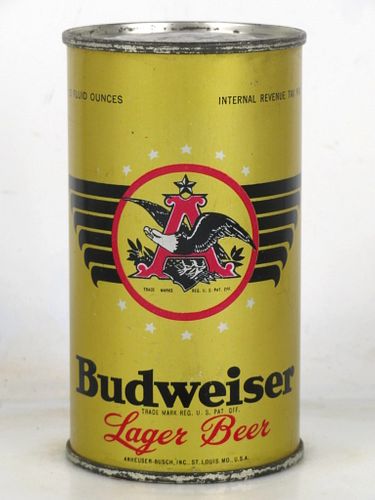 1946 Budweiser Lager Beer 12oz OI-159A 12oz Opening Instruction Can Saint Louis Missouri