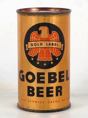 1942 Goebel Beer 12oz OI-339 12oz Opening Instruction Can Detroit Michigan