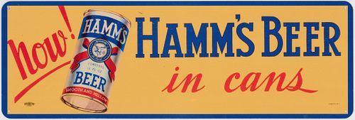 2000 Hamm's Beer Reproduction Aluminum Sign Saint Paul Minnesota