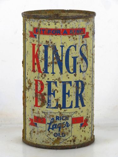 1936 King's Beer 12oz OI-451a 12oz Opening Instruction Can Brooklyn New York