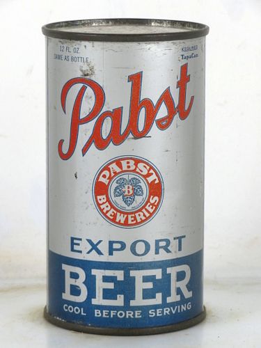 1935 Pabst Export Beer 12oz OI-644 12oz Opening Instruction Can Milwaukee Wisconsin