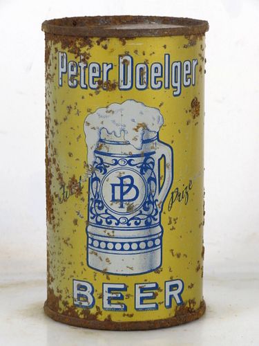 1938 Peter Doelger Beer 12oz OI-671 12oz Opening Instruction Can Harrison New Jersey