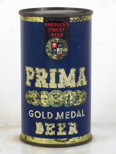 1939 Prima Gold Medal Beer 12oz OI-696 12oz Opening Instruction Can Chicago Illinois