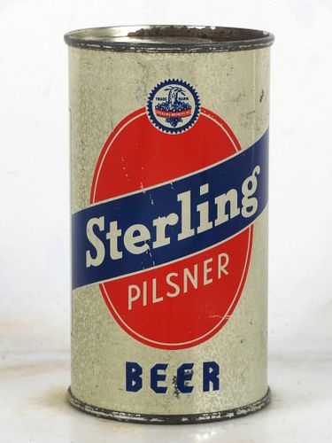 1950 Sterling Pilsner Beer 12oz OI-776 12oz Opening Instruction Can Menominee Michigan