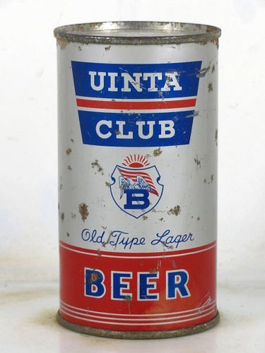 1941 Uinta Club Beer 12oz OI-822 12oz Opening Instruction Can Ogden Utah