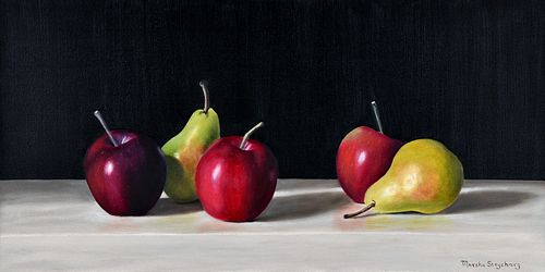 APPLES AND PEARS #1 by Marsha Strycharz