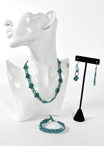 NECKLACE, BRACELET, EARRINGS by Ing Collins