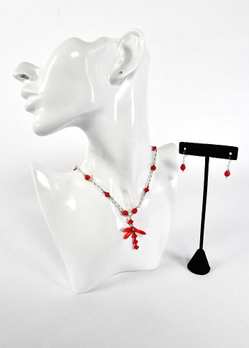 NECKLACE & EARRINGS by Ing Collins