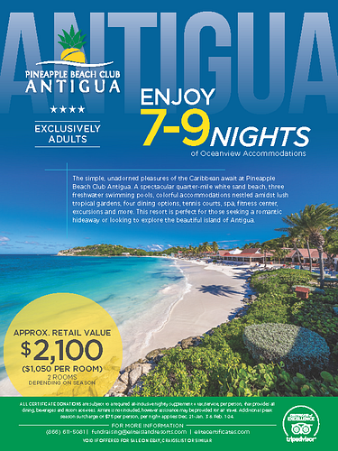 Elite Island Resorts - 7 Nights in Antigua at Pineapple Beach Club