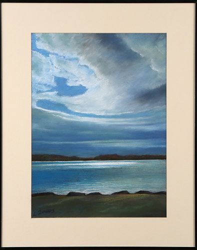 STORMY SKIES, MISSISSIPPI LAKE by Eileen Zouros