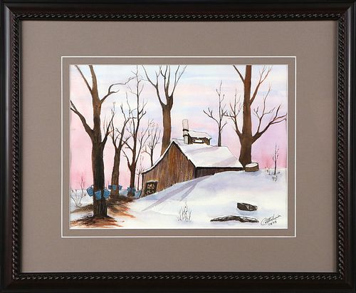 MAPLE SYRUP SUGAR SHACK by Colette Verrier