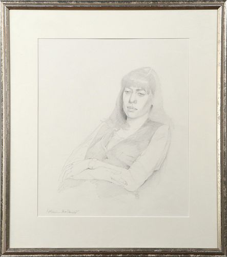 STUDY OF A RECLINING GIRL by Katherine MacDonald