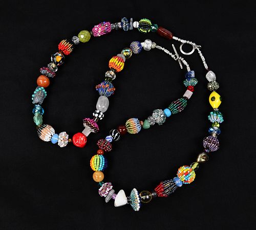 HAND SEWN JAPANESE SEED BEAD NECKLACE by Candace Jerranne Malott