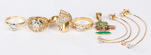 14K gold and gemstone jewelry
