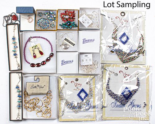 Extensive group of costume jewelry