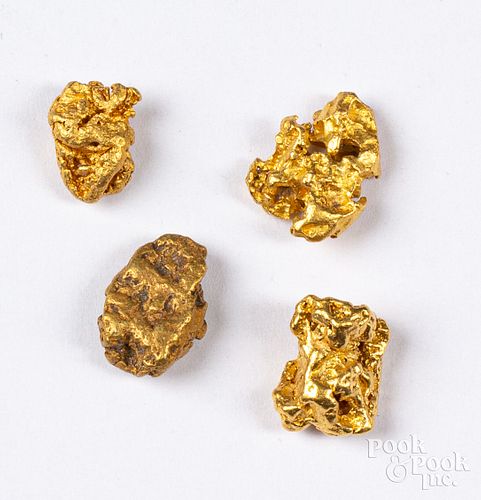 Four gold nuggets
