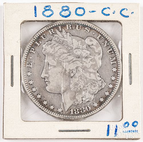 1880-CC Morgan silver dollar