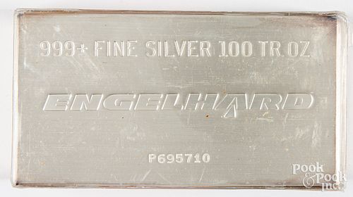 Engelhard 100 ozt. fine silver ingot
