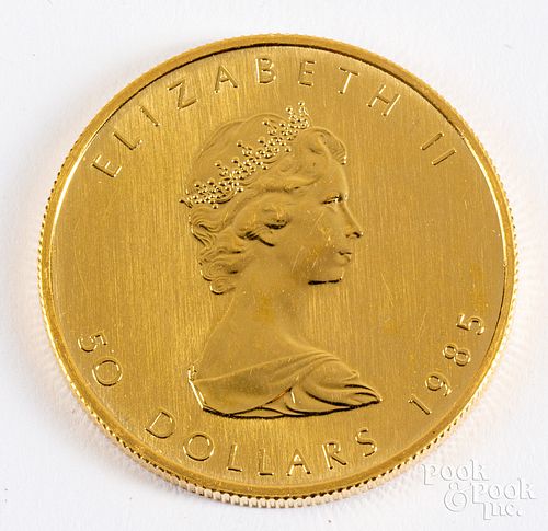 Canada 1 ozt. fine gold coin