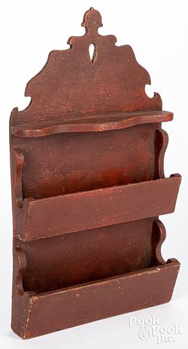 Painted hanging box, late 19th c.