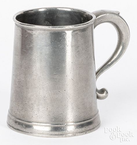 Middletown, Connecticut pewter mug, ca. 1770