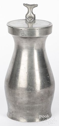 Pewter baluster measure, 18th c.