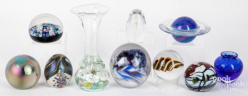 Contemporary glass paperweights