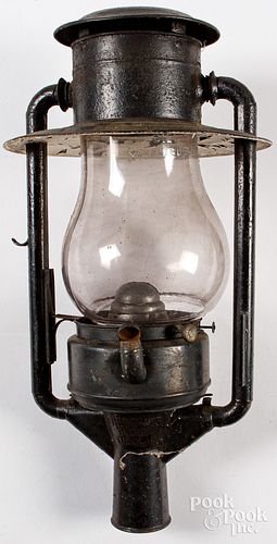 Dietz Tubular No. 3 tin street lantern, 19th c.