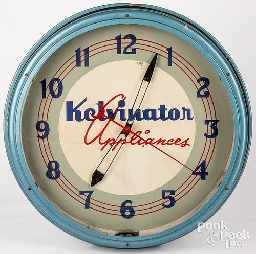 Kelvinator Appliances neon clock